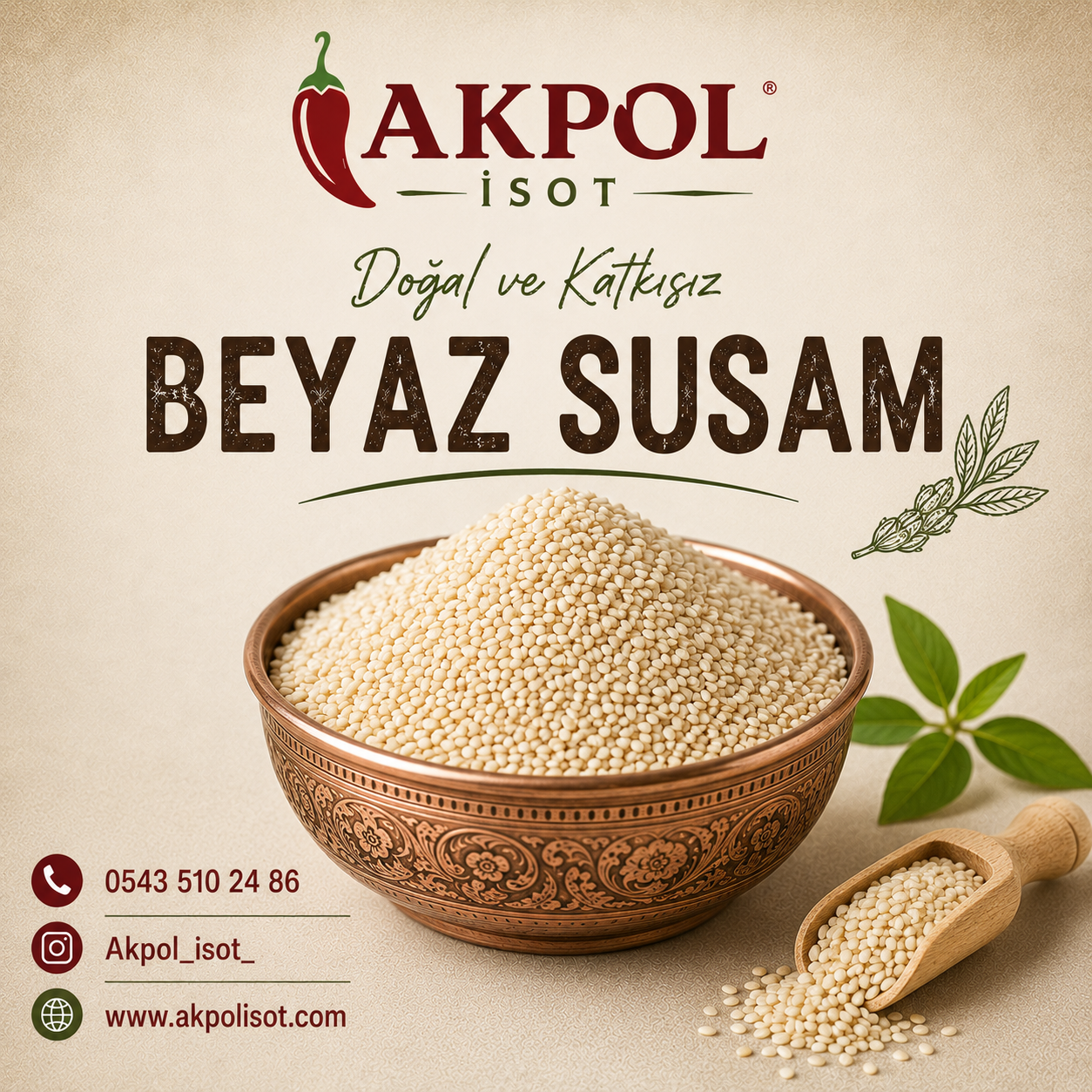 250 GR Beyaz Susam