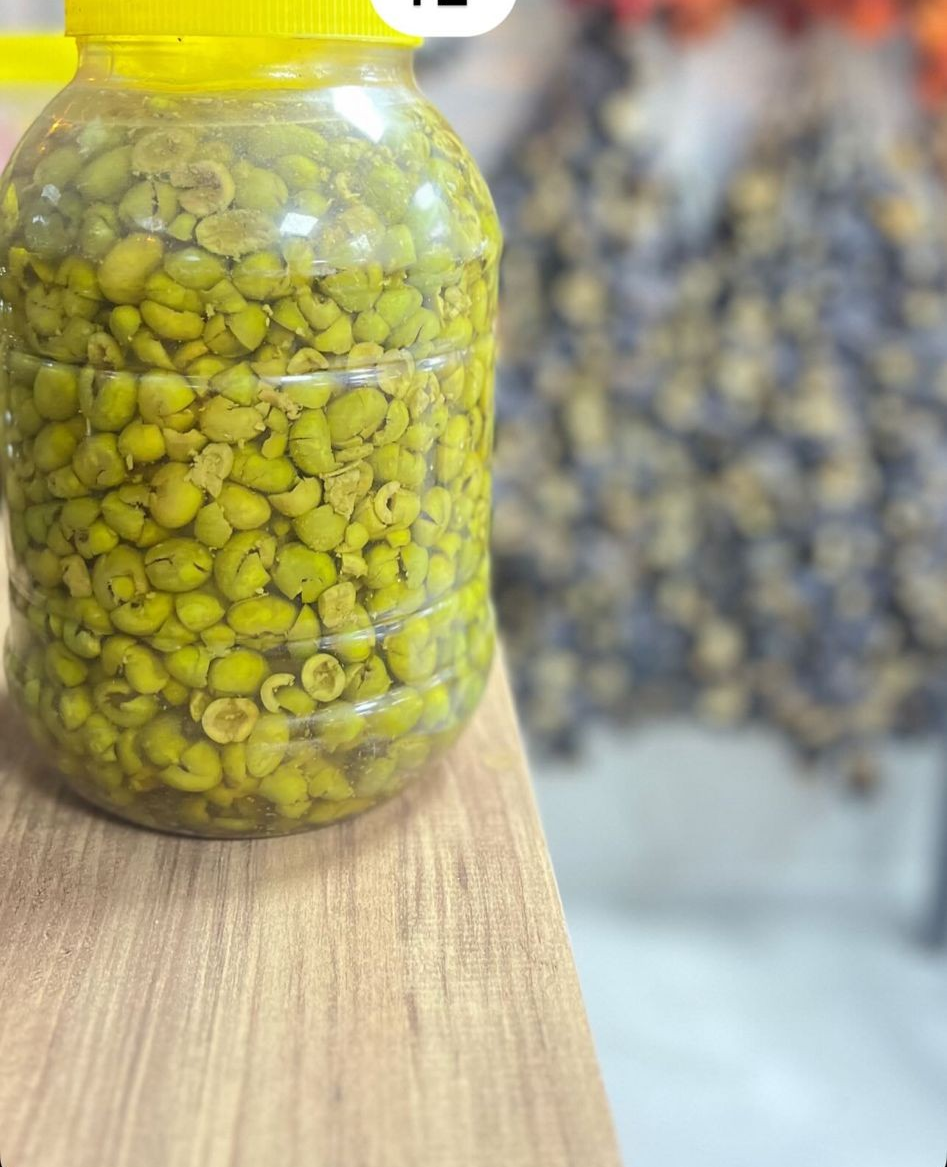 Çekırdeksiz yeşil zeytın